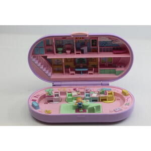 Polly Pocket Vintage Bluebird 1992 Stamping Stampin’ School Playset  Purple PINK